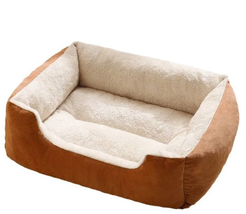 Warm Plush Pet Bed – Cozy Cushion for Cats and Dogs