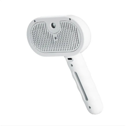 Pet Spray Hair Comb – Grooming and Hair Removal Brush (White)